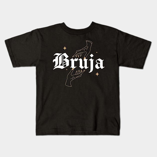 Bruja Vintage Chingona - WITCH bruja Kids T-Shirt by savage land 